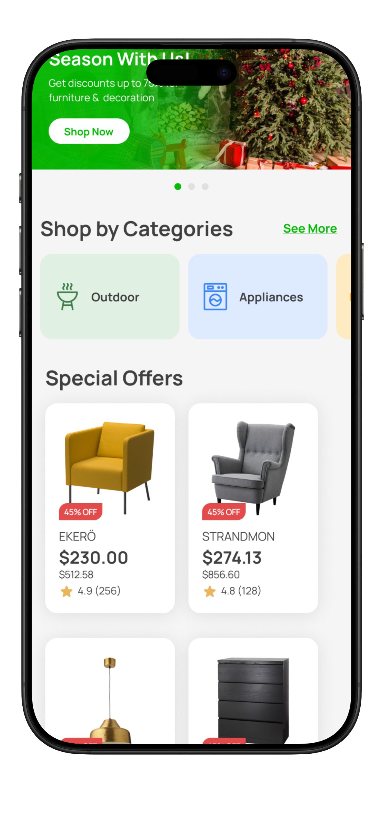 Home & Discovery screen