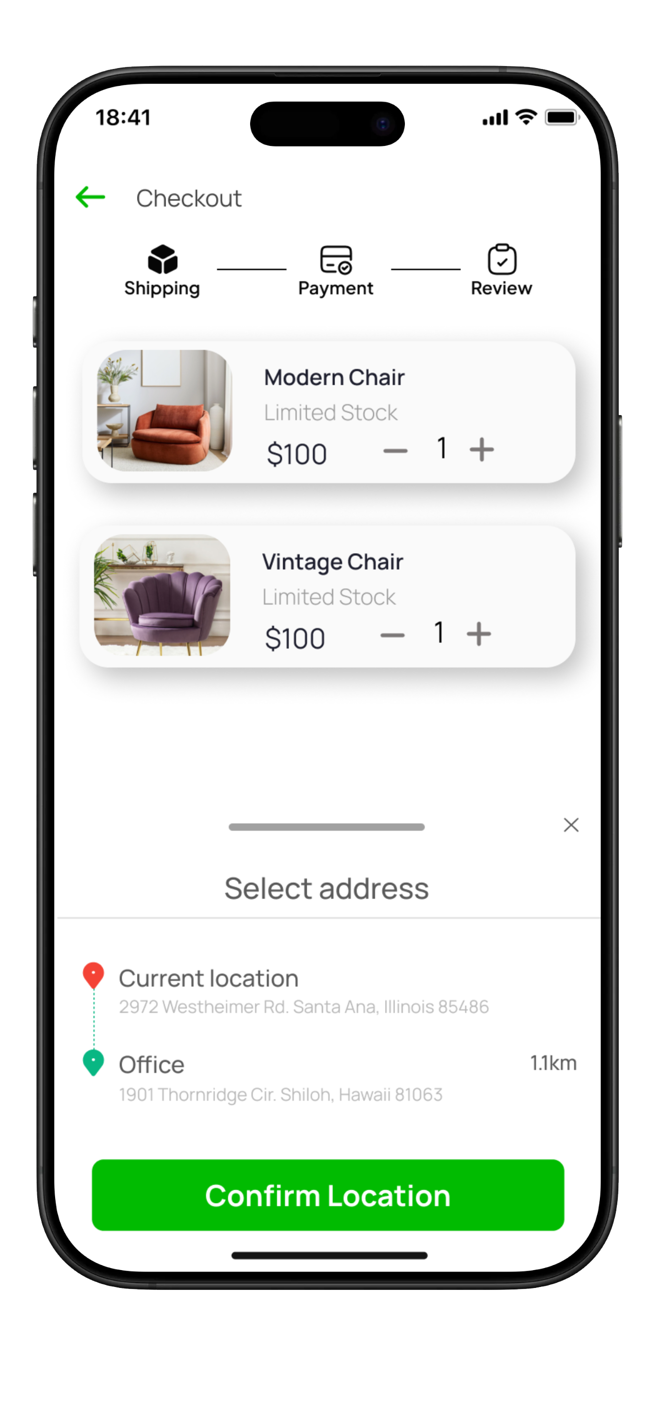 Home & Discovery screen