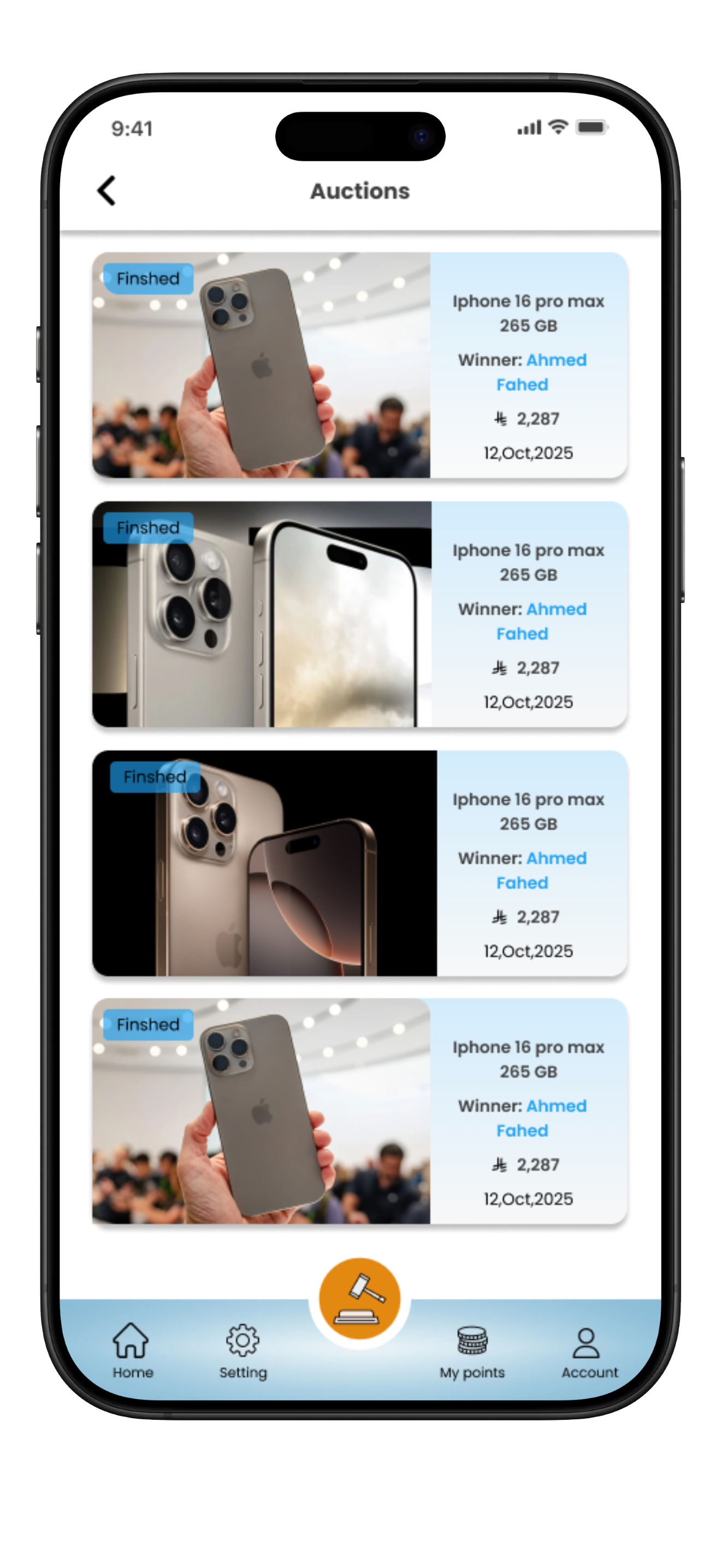 Home & Discovery screen